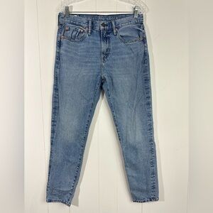 American Eagle Jeans Mens 29x30 Athletic Fit Denim Blue Jeans Cotton Linen blend